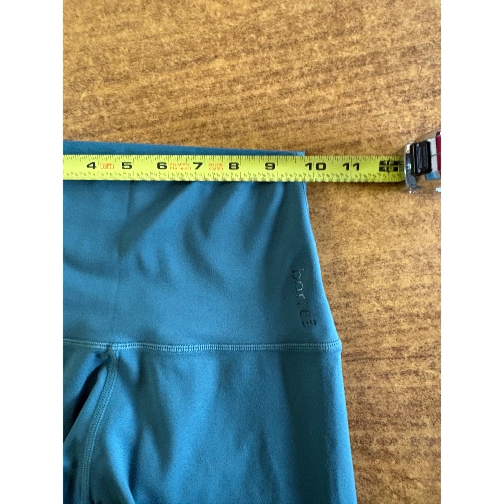 Barre3 Womens High Waisted Athletic Leggings‎ Teal Green Yoga Pants Size XS S - Picture 4 of 5